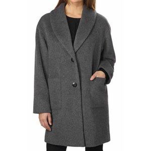 NWT Womens Size Small or Medium Derek Lam 10 Crosby Textured Wool Blend Peacoat